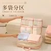 Bolsa de almacenamiento para viaje 5 en 1, bolsa de almacenamiento de ropa compresible con múltiples capas para organizar y guardar ropa durante el viaje