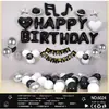 Set de Globos de Cumpleaños, Decoración para Fiesta de Cumpleaños de Novia en San Valentín, Globos de Papel de Aluminio, un Set Completo con un Toque de Lujo