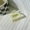 Pinza de Garra Cuadrada Pequeña Mate Simple para Mujer, Elegante Pinza de Tiburón Pasador, Accesorio para el Cabello, Pinza para el Cabello, Adorno para el Cabello
