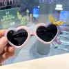 Gafas de Sol de Silicona Gafas de Sol Polarizadas para Niños Forma de Corazón Gafas de Combinación de Colores Lazo Foto Dos Tonos Niñas Amor Nuevo Estilo