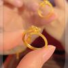 Anillo Zodiacal con Forma de Dragón para Mujer, Estilo Étnico, Personalizado para el Año de Nacimiento, Anillo Abierto Ajustable, Anillo para Dedo Índice de Nicho, Moderno