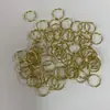 Círculo Duplo Círculo Acessórios para Joias DIY Anel de Conexão Feito à Mão Abertura Chaveiro Gancho de Cortina Galvanizado de Ferro Níquel Anéis Grandes e Pequenos