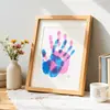 Moldura de Foto Criativa DIY com Impressão de Mãos de Casal Moldura de Foto com Impressão de Mãos e Pés de Crianças Presente para Melhor Amigo Namorado Namorada Presente de Aniversário 520 Exibição