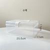 Caja de Almacenamiento de Mascarillas Transparentes Japonesa Simple Dormitorio Caja de Acabado a Prueba de Polvo Multifuncional Gran Capacidad Caja de Almacenamiento Portátil