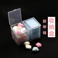 Novo japonês mesmo estilo duplo compartimento caixa de armazenamento caixa de algodão caixa cosmética conjunto de ferramentas manicure atacado