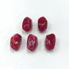 Contas Irregulares em Formato de Pedra Bicolores 12x20mm com Pequenos Furos, Novos Acessórios Estilo Chinês, Acrílico