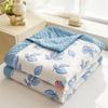 Verano Clase A Dibujos Animados Hilo Arrugado Colcha de Verano Colcha Fresca de Verano Estudiante Soltero Dormitorio Lavable a Máquina Colcha para Aire Acondicionado Colcha Fina
