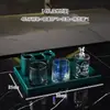 Juego de Tazas para Enjuague Bucal Combinación Taza para Lavar Portacepillos de Dientes Cerámica Portacepillos de Dientes Eléctricos Set Hogar Nórdico Lujo Ligero