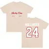 Camiseta de Jersey para Hombre de Talla Europea Transfronteriza Competencia Intensa Camiseta Conmemorativa Shaan Holland 24 Corta