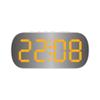 Reloj electrónico con pantalla digital LED de viento simple, venta al por mayor, reloj despertador digital pequeño de escritorio para estudiantes y niños, reloj despertador con espejo 6637