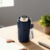 Taza de Café Personalizada con Pantalla de Temperatura Inteligente, Taza Aislada de Acero Inoxidable 304 con Asa, Taza Portátil de Alta Apariencia para Beber Directamente para Hombres y Mujeres