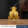 Venta Caliente Transfronteriza Atrae Riqueza Trae Tesoros Quemador de Incienso Dios de la Riqueza Pequeño Quemador de Incienso Nube Auspiciosa Aleación Adorno Artesanal para el Hogar