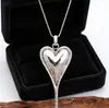 Collar Unisex con Colgante de Corazón Irregular en Forma de Lágrima Estilo Retro, Más Vendido Transfronterizo de Amazon para el Día de San Valentín