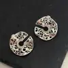 Pendientes Minimalistas Huecos de Encaje Estilo Francés, Exquisitos y Creativos, Estilo Suave, Versátiles, de Gama Alta, Pendientes Elegantes