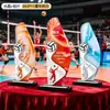 Certificado de Honor IncluidoTrofeo de Cristal de Voleibol Personalizado Recuerdo de Metal para Equipos de Competición de Voleibol Aéreo