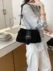 Bolso bandolera estilo Ins para mujer, gran capacidad, bolso de hombro casual de nicho estilo coreano de alta moda para el trabajo y los desplazamientos