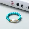 Anillo de Luz Elástico Flor de Rosa Lujo Nicho Estilo Chino Estilo Antiguo Anillo para Dedo Índice Gama Alta Nuevo Estilo Chino Joyería de Mano Venta al por Mayor