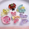 Serie de Insectos Libélula Mariposa con Purpurina Fina de Dibujos Animados Pegamento de Crema para Manualidades Funda para Teléfono Móvil Pasador Diadema Joyería de Resina Transfronteriza