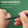 Pincel Delineador Sandyipin de Punta Angulada para Párpados y Aegyo-Sal, Pincel de Maquillaje para Cejas, Preciso y Fino, Fácil de Usar, Juego de Dos