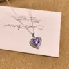 Juego de Joyería de Piedra de Cristal de Color Natural Plata de Ley S925 Collar Anillo Pendientes Granate Diseño de Corazón Hueco