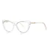 Gafas Anti-luz Azul TR90 2243 Rojo Explosiones Montura Ojo de Gato Esenciales para Mujer Aspecto Sencillo Gafas Planas Delgadas en stock