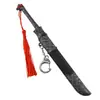 Espada antiga famosa com bainha 18cm faca trovão de mola bainha de faca de metal feita à mão com modelo de arma de espada decoração brinquedo de estudante
