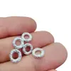 Aleación Chapado en Plata Chapado en Oro Pulsera Collar Círculo Xiangyun Qiankun Cuentas Espaciadoras Cerradas Anillo para Correr Accesorios DIY Venta al por Mayor