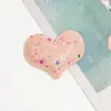 Lentejuelas con Forma de Corazón Brillantes Ultrasónicas con Lazo de Perlas, Accesorios para el Cabello Hechos a Mano para Bricolaje, Decoraciones para Zapatos y Sombreros, Adornos para Ropa