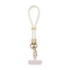 Cordão de pescoço multifuncional com sensação de pele líquida, cordão de celular diagonal, arruela, pingente de celular curto para pulso, portátil