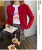Cardigan de Tricô BM Feminino Fino Estilo Coreano Versátil de Manga Longa para Primavera e Outono de 2026