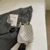 Bolso Cubo Estampado Retro Bloque de Color, Gran Capacidad, Bolso de Mano Versátil para Mujer, Moda de Lujo Ligero Bolso Cruzado para Viaje