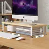 Soporte Elevador para Computadora de Escritorio, Estante de Almacenamiento para Escritorio de Oficina, Base Elevadora de Pantalla de Monitor, Estante de Almacenamiento para Escritorio de Dormitorio