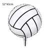 Globo Redondo de Aluminio Color Blanco y Negro de Fútbol de 18 Pulgadas Transfronterizo para Fiesta Fiesta Decoraciones del Mundial Accesorios de Montaje