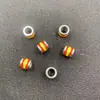 Cuentas de Passepartout de Acero Inoxidable Accesorios para Joyería DIY Cuerda de Cuero Ranurada Joyería Cuentas Espaciadoras de Agujero Grande Cuentas de Posicionamiento para Pulsera