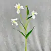 Nuevas Flores Artificiales para Boda y Decoración del Hogar, Pequeñas Orquídeas Iris Estilo Pintura al Óleo, Flores Falsas para Escaparates de Centros Comerciales y Arreglos de Paisajismo