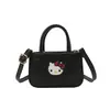 Hilo de Bordado Acolchado de Diamantes Bolso de Gato para Mujer Estilo Coreano Lindo Elegante Versátil Nicho Commute Hombro Único Cruzado Bolsa para Niños
