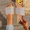 Nuevo Modelo Popular 2025: Pantuflas Birkenstock de Malla con una Tira de Pedrería Hechas a Mano de Suela Gruesa para Uso en Exteriores y Sandalias de Playa