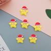 Accesorios Navideños de Resina Brillante Árbol de Navidad Viejo Regalo Muñeco de Nieve Pegamento Crema Funda para Teléfono Horquilla Material para Joyería