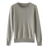 Suéter de Cashmere para Mulheres, Gola Redonda, Estilo Novo, Cor Sólida, Pulôver, Top Solto, Suéter de Camada Interna, Camisa Base de Lã Tricotada para Mulheres, Outono e Inverno