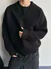 Suéter estilo Hong Kong para hombre, suéter de punto holgado de moda para otoño e invierno, estilo perezoso para parejas, prenda exterior gruesa de alta gama