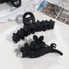 Pinza para el Cabello con Forma de Flor de Plumeria Mate Transfronteriza Pinza Grande para el Cabello con Forma de Flor para Recogido en la Parte Posterior de la Cabeza Pinza de Tiburón Accesorio para el Cabello para Mujer