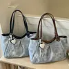 Bolso de Lona Estilo Artístico Estilo Universitario Coreano Transfronterizo para Mujer 2026 Verano Nuevo Moda Tendencia Bolso de Hombro de Gran Capacidad