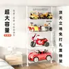 Estantería de almacenamiento de coches para niños de pie, sin taladro, estantería de almacenamiento multicapa para patinetas, bicicletas y coches de juguete para bebés en la sala de estar