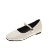 Sapatos pretos de salto baixo femininos 2026 nova coleção primavera e outono sola reta sapatos pequenos de couro Mary Janes franceses sapatos femininos para combinar com saias