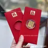 Celebração da Lua Cheia Envelopes Vermelhos com Moedas de Ouro, Envelopes Vermelhos Especiais de Alta Qualidade para Casamento com Moedas de Ouro, Fornecimento de Fábrica