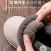 Zapatos de Algodón para Pareja para Mujer, Calzado de Invierno Cerrado con Felpa Exterior y Felpa Extra, Zapatillas de Algodón Cálidas para el Hogar de Talla Grande, Zapatos de Maternidad