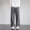 Novas calças casuais de outono estilo americano, calças masculinas tie-dye vintage, calças retas largas, calças largas masculinas da moda