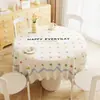 Toalha de Mesa Estilo Desenho Animado, Impermeável e à Prova de Óleo, Sem Lavagem, 2025 Leve Luxo Sensação de Alto Padrão, Toalha de Mesa para Mesa Redonda, Tapete Protetor, Pano para Mesa de Café