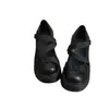 Sapatos Mary Jane Retro com Fivela, Solado Grosso e Confortáveis, Femininos 2026 Outono, Tira Única, Salto Alto, Aumentadores de Altura, Sapatos Pequenos de Couro, Sapatos Únicos