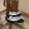 Zapatos de calle sencillos retro franceses de talla grande con punta redonda y empeine bajo, zapatos de ballet enrollables nuevos estilo coreano para otoño e invierno para mujer, zapatos de abuela de suela blanda